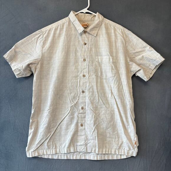 Vintage Side Out Destinations Button Down Shirt 100% Cotton Hawaii Palm Trees - Picture 1 of 10